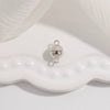 Handmade Jewelry 925 Sterling Silver Bracelet Necklace With Pearl Buckle Smooth Spherical Double Ring Magnetic Buckle Simple Geometric Style Electroplated