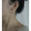 Handmade 14K Gold Round Tourmaline Dangle Earrings Elegant Sweet Women's Earrings