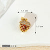 Handmade Lacquered Strawberry Fruit Shape Copper Jewelry Accessories Electroplated