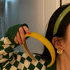 Handmade Leather Hairband Retro Candy Color Elegant Women's Hair Accessory Headband Wholesale