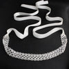 Handmade Metal Bridal Waist Belt With Floral Design And Automatic Buckle For Wedding Dress Accessories