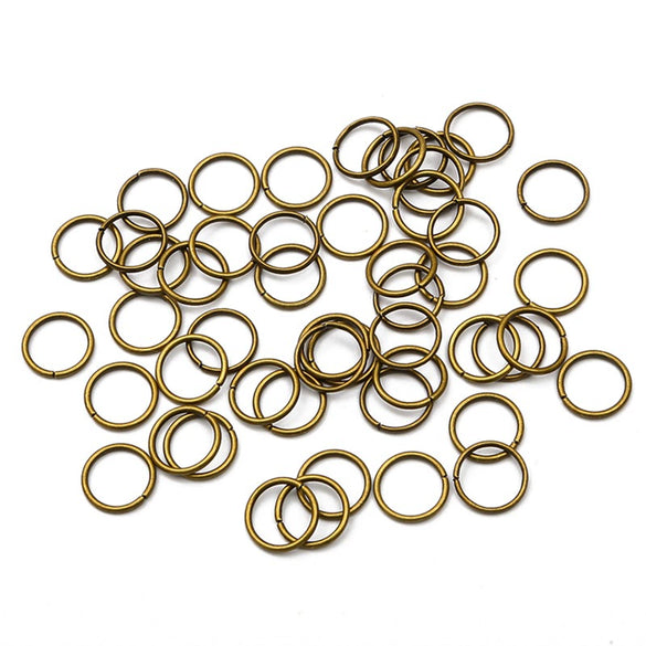 Handmade Metal Open Ring Buckle Flat Iron Ring Connector For Diy Earrings Bracelets Necklaces And Pendants Electroplated