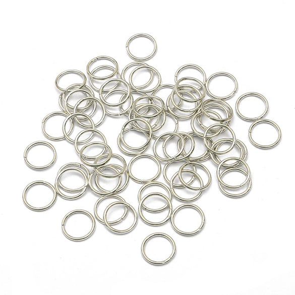Handmade Metal Open Ring Buckle Flat Iron Ring Connector For Diy Earrings Bracelets Necklaces And Pendants Electroplated