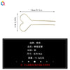 Handmade Metal Ushaped Hairpin With Heart Design Elegant Hair Stick And Decorative Headdress For Women
