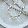 Handmade Natural Baroque Freshwater Pearl Clavicle Chain 18K Gold 14K Gold Filled Retro Short Neck Necklace