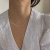 Handmade Natural Baroque Freshwater Pearl Clavicle Necklace With 14K Gold Filled And Copper Accessories Retro Style