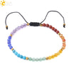 Handmade Natural Crystal Woven Bracelet Diamond Cut Ring Accent Simple Bohemian Style Unisex Bracelet