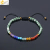 Handmade Natural Crystal Woven Bracelet Diamond Cut Ring Accent Simple Bohemian Style Unisex Bracelet