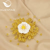 Handmade Natural Pearl Retro Geometric Snowflake And Sunflower Brooch For Women