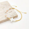 Handmade Natural Shell Geometric Cross Woven Women's Bracelet