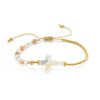 Handmade Natural Shell Geometric Cross Woven Women's Bracelet