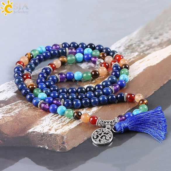 Handmade Natural Stone Beaded Bracelet With Alloy Accessories Geometric Semi Precious Crystal Jewelry For Unisex
