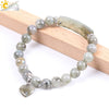 Handmade Natural Stone Beaded Bracelet With Copper Accessories Electroplated Flash Stone Style Women's Jewelry