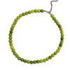Handmade Natural Stone Beaded Geometric Clavicle Necklace With Real Gold Plating For Women