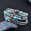 Handmade Natural Stone Beaded Wrap Bracelet Geometric Multilayer Bracelet For Women And Unisex