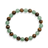 Handmade Natural Tiger Eye Stone Beaded Bracelet Geometric Style Unisex