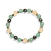 Handmade Natural Tiger Eye Stone Beaded Bracelet Geometric Style Unisex