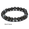 Handmade Natural Volcanic Stone Beads Bracelet Unisex Retro Style