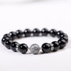 Handmade Natural Volcanic Stone Beads Bracelet Unisex Retro Style