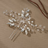 Handmade Pearl And Rhinestone Ushaped Hairpin With Flower Design Ancient Style Hair Accessories