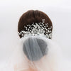 Handmade Pearl Flower Bridal Hair Comb Retro Elegant Wedding Hair Accessory For Women