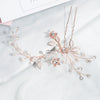 Handmade Pearl Flower Bridal Hairpin Ancient Style Alloy Hair Twister Elegant Headwear Hair Accessory