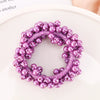 Handmade Pearl Hair Tie Bracelet Colorful Ponytail Holder And Dualpurpose Hair Accessory