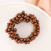 Handmade Pearl Hair Tie Bracelet Colorful Ponytail Holder And Dualpurpose Hair Accessory