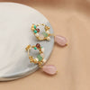 Handmade Pearl Water Drop Geometric Earrings For Women