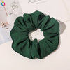 Handmade Plaid Fabric Scrunchie Hair Tie For Women Simple Ponytail Hair Accessory
