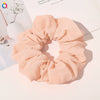 Handmade Plaid Fabric Scrunchie Hair Tie For Women Simple Ponytail Hair Accessory