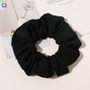 Handmade Plaid Fabric Scrunchie Hair Tie For Women Simple Ponytail Hair Accessory
