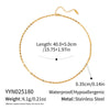 Handmade Plain Stainless Steel Chain Necklace For Girls With Geometric Pattern And Electroplating Process Waterproof Non Fading Environmentally Friendly Jewelry Accessories