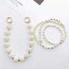 Handmade Plastic Resin Beaded Waxberry Ball Crossbody Phone Case Jewelry Accessories Earphone Cover Antilost Rope Handwoven