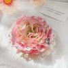 Handmade Plastic Rose Flower Clip Hairpin For Women With Butterfly Fabric Small Fresh Style