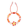 Handmade Polymer Clay Bracelet With Flower Animal Zodiac Patterns For Women