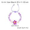 Handmade Polymer Clay Bracelet With Flower Animal Zodiac Patterns For Women