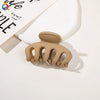 Handmade Pumpkin Shaped Fabric And Iron Hair Claw Clip For Women With Frosted Finish Wholesale Hair Accessory