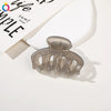 Handmade Pumpkin Shaped Fabric And Iron Hair Claw Clip For Women With Frosted Finish Wholesale Hair Accessory