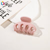 Handmade Pumpkin Shaped Fabric And Iron Hair Claw Clip For Women With Frosted Finish Wholesale Hair Accessory