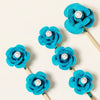 Handmade Red Rose Pearl Hair Clip For Women And Children Cloth Floral Side Barrette For Bangs Cute Retro Everyday Hair Accessory