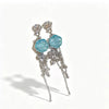 Handmade Resin Flower Tassel Earrings For Women Sweet Style Statement Earrings With Plastic Floral Design
