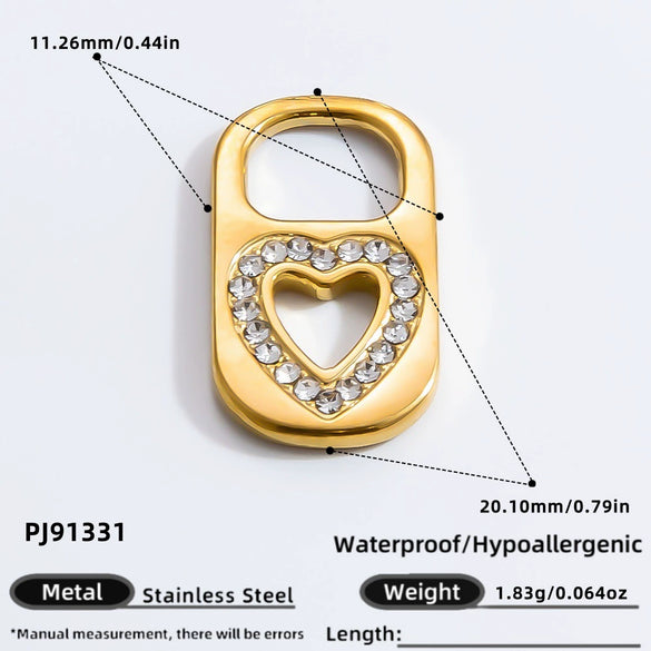 Handmade Retro Geometric Stainless Steel Jewelry Accessories With Electroplating And Totem Pattern For Necklace Pendant