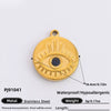 Handmade Retro Geometric Stainless Steel Jewelry Accessories With Electroplating And Totem Pattern For Necklace Pendant
