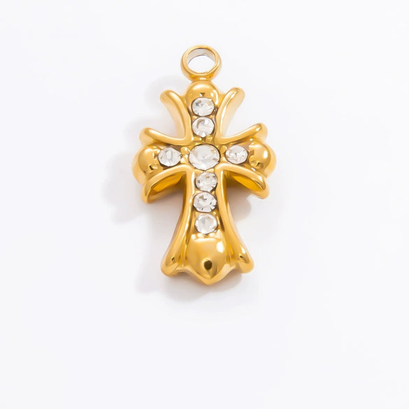 Handmade Retro Geometric Stainless Steel Jewelry Accessories With Electroplating And Totem Pattern For Necklace Pendant