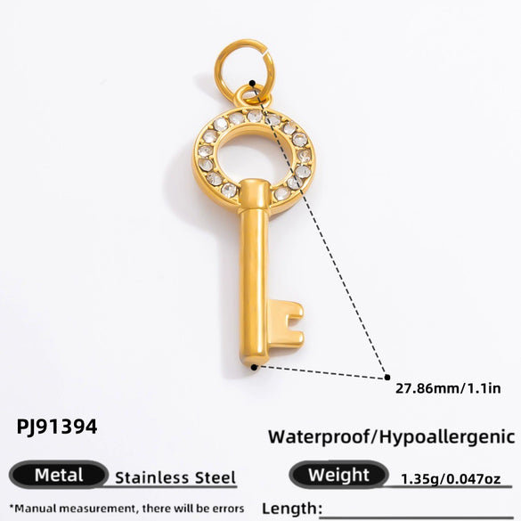 Handmade Retro Geometric Stainless Steel Jewelry Accessories With Electroplating And Totem Pattern For Necklace Pendant