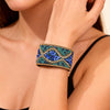 Handmade Retro Leather Bead Bracelet With Geometric U Shaped Design And Stainless Steel Magnetic Clasp Unisex Jewelry