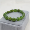 Handmade Retro Tourmaline Elastic Rope Bracelet With Irregular Pith Shape And Beaded Pattern