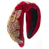 Handmade Rice Beads Flower Wide Headband Women's Hair Accessories