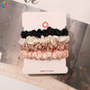 Handmade Satin Hair Tie Set For Women Thin Ponytail Scrunchies With Stylish Personality Design